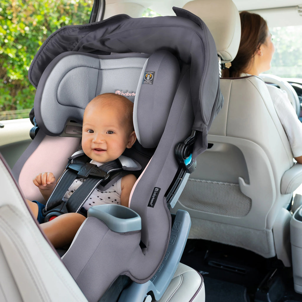 Baby Trend Cover Me Convertible Car Seat w/Canopy, Desert Pink