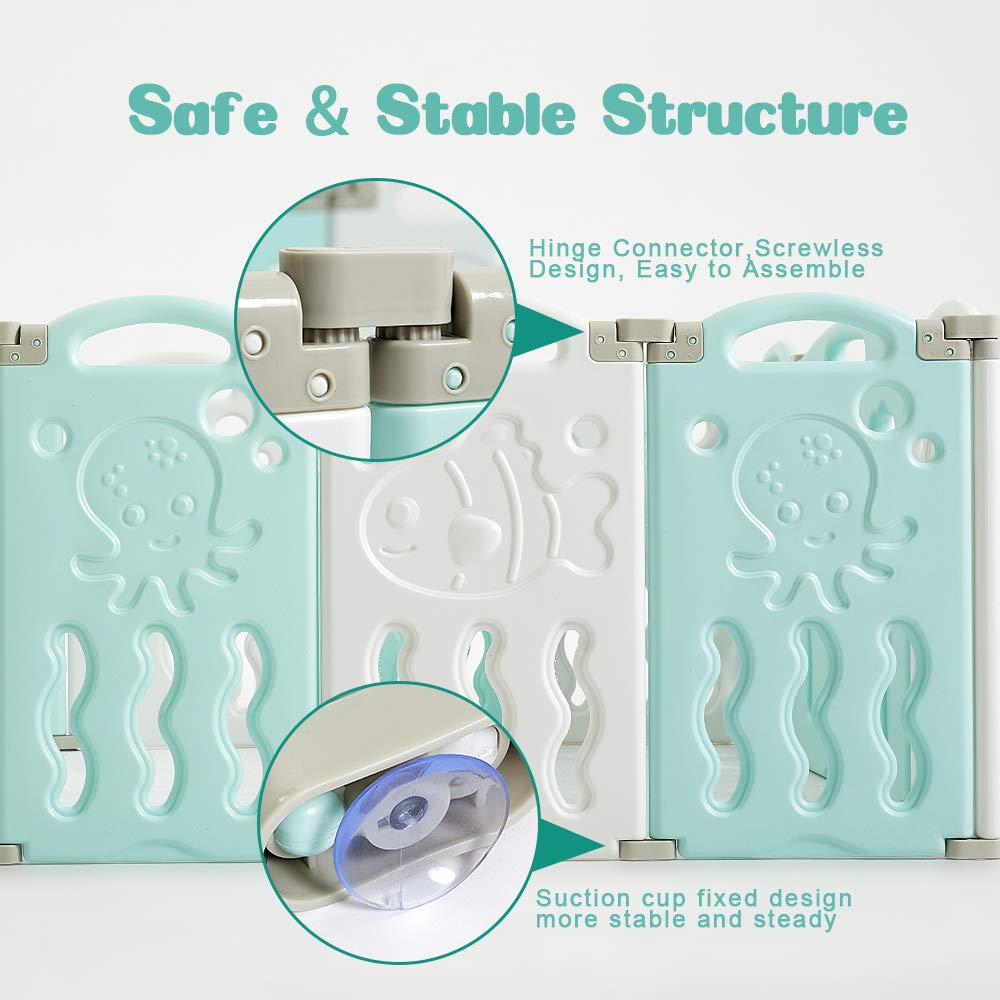 Albott Play Playpen Panels Foldable