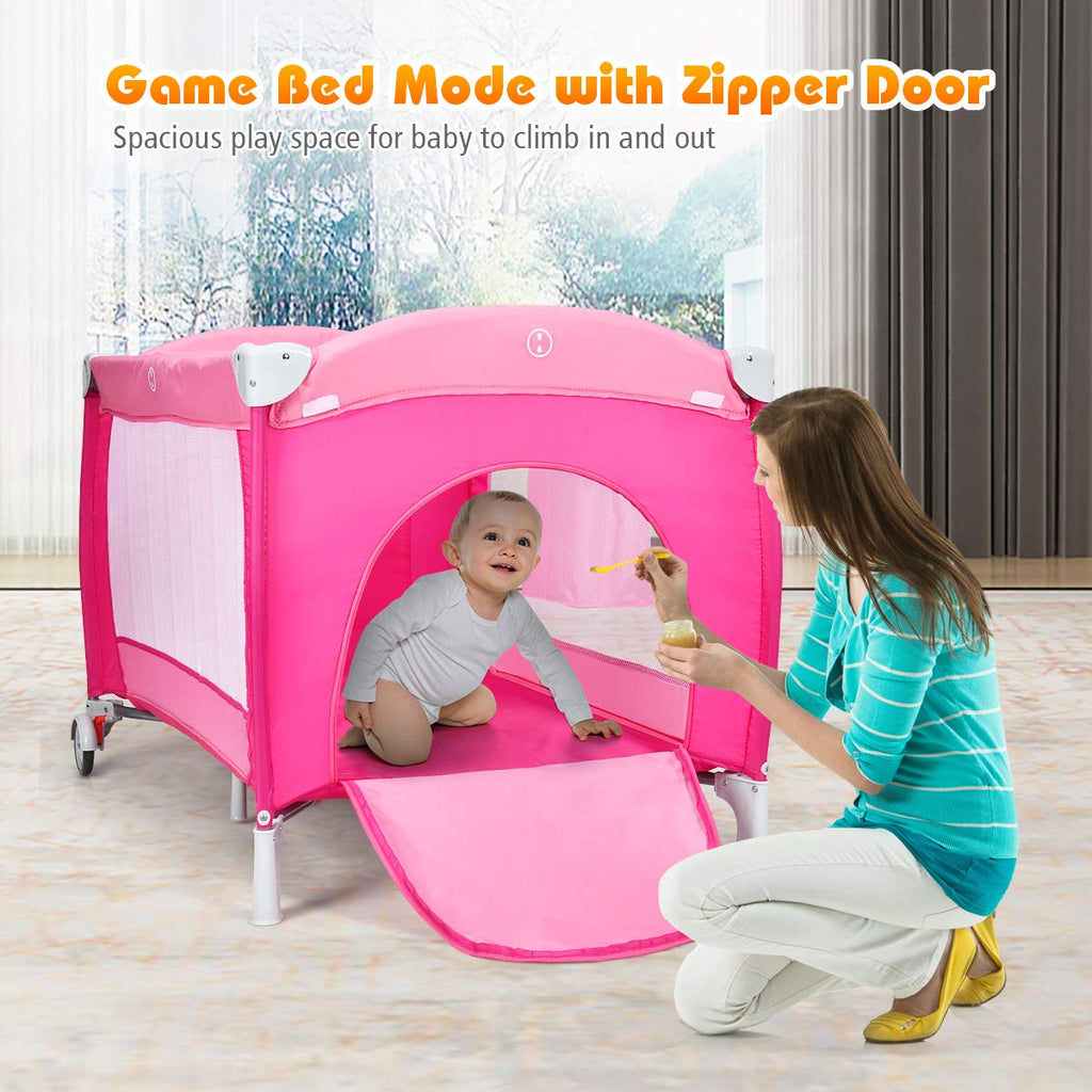 Costzon Playard Reversible Changer Bassinet