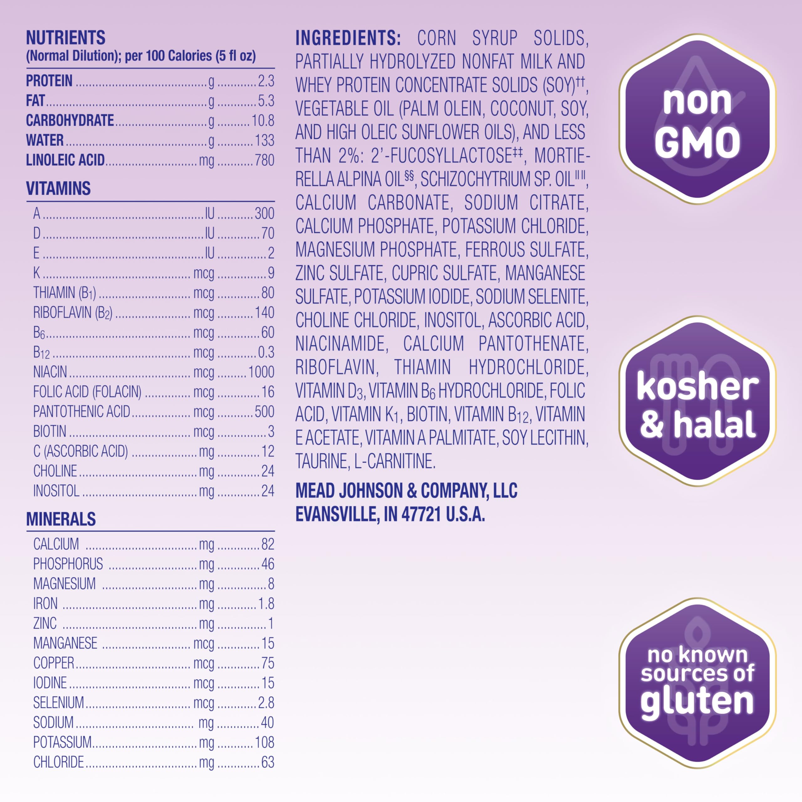 Enfamil NeuroPro Gentlease Nutrition Fussiness