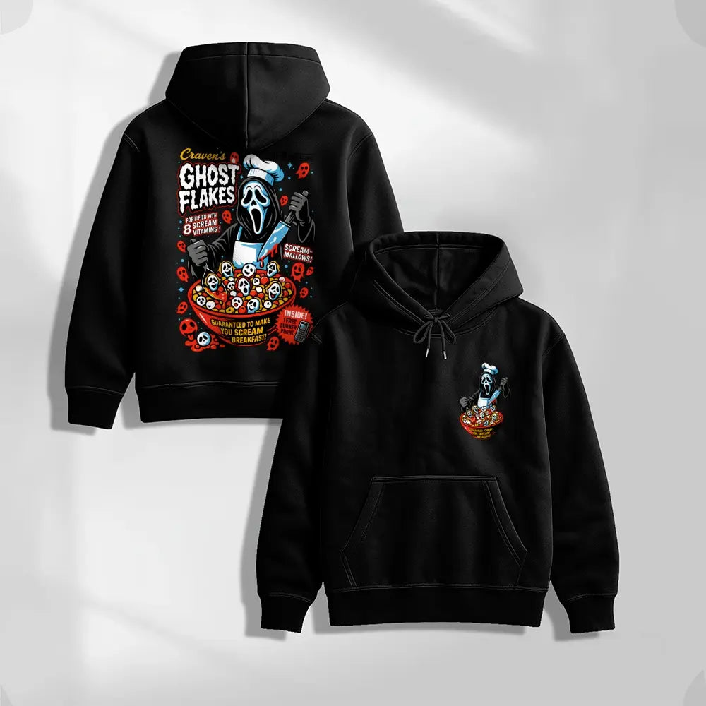 Men’s Vintage Halloween Ghost Graphic Hoodie, Funny Horror Front and Back Print Pullover Sweatshirt, Oversized Spooky Streetwear Hoodie for Halloween Party, Fall and Casual Daily Wear