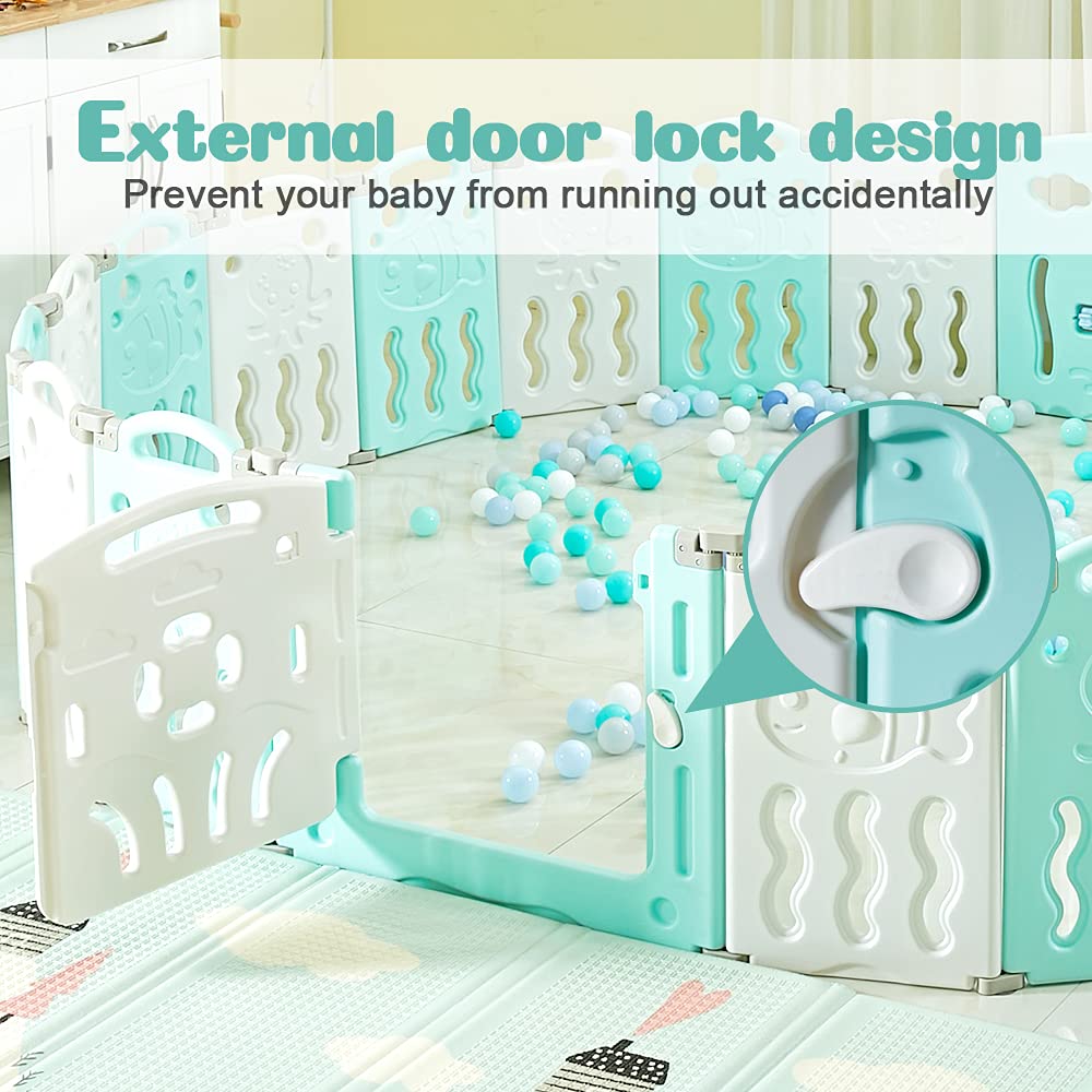 Albott Play Playpen Panels Foldable