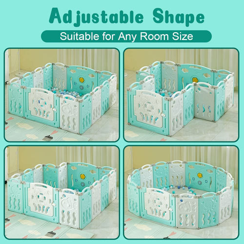 Albott Play Playpen Panels Foldable