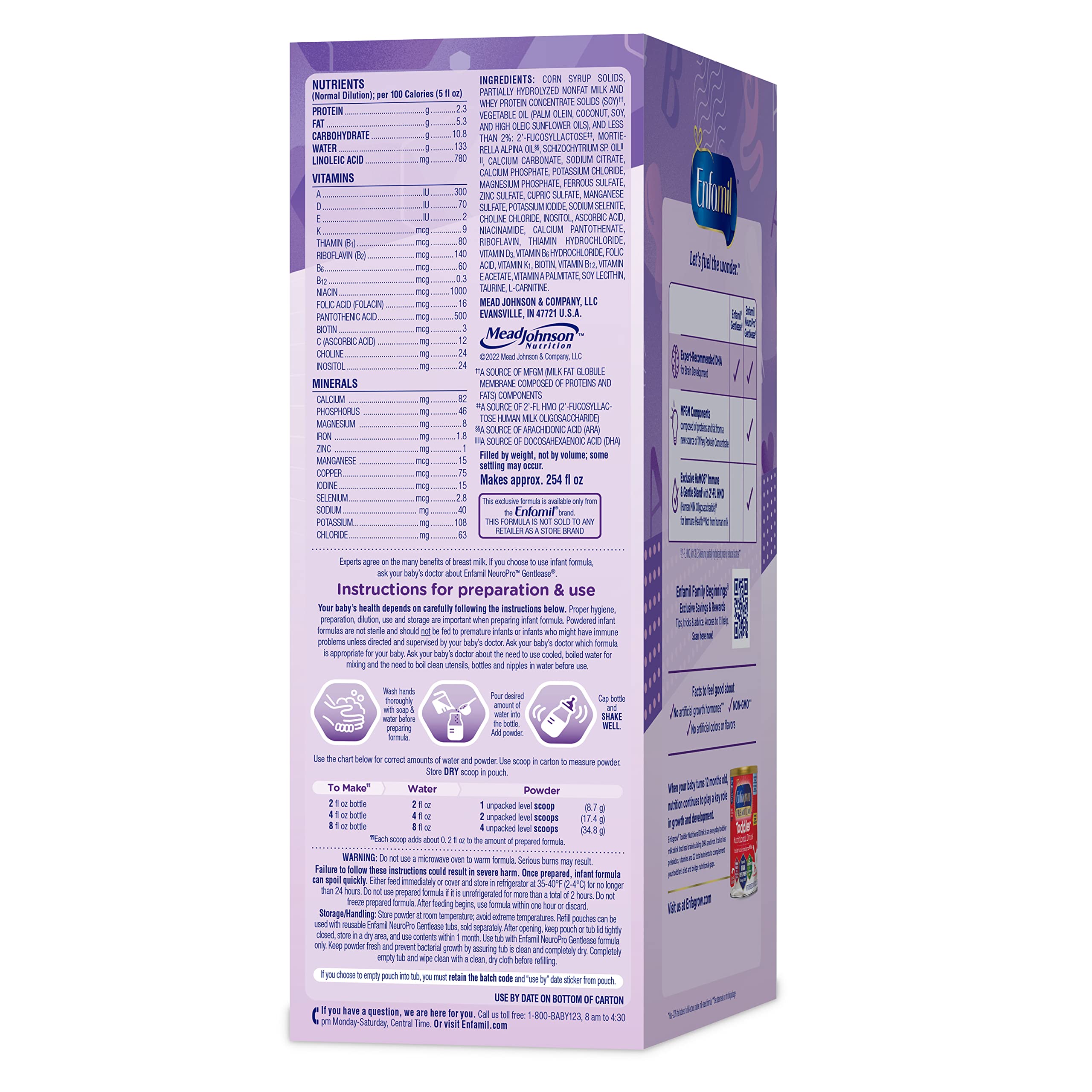 Enfamil NeuroPro Gentlease Nutrition Fussiness