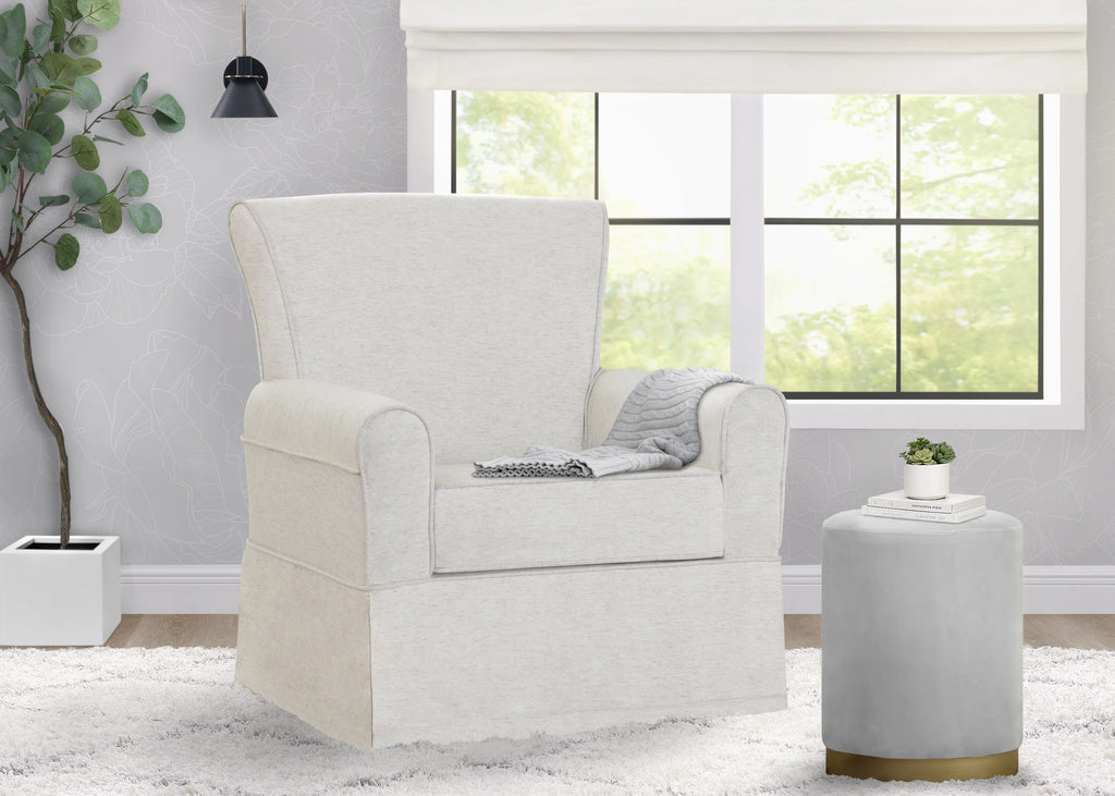 Delta Children Epic Nursery Glider Swivel Rocker Chair, Sand