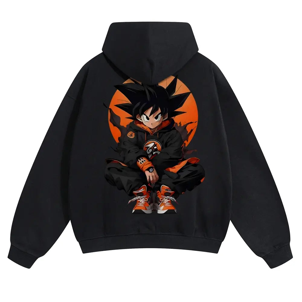 Dragon Ball DBZ Viral Anime Graphic Hoodie! Unisex 90s Retro Pullover - Funny Cartoon Streetwear Hoodies - Cozy Fleece Gift For Him Casual Cotton
