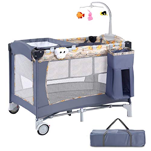 Costzon Playard Reversible Changer Bassinet