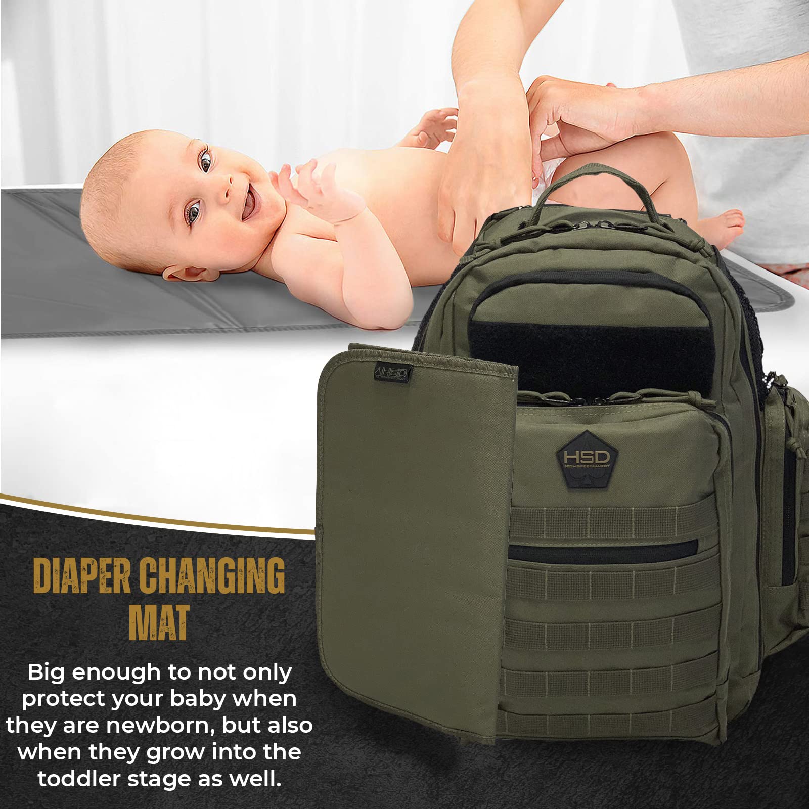 HighSpeedDaddy Baby Diaper Backpack Changing