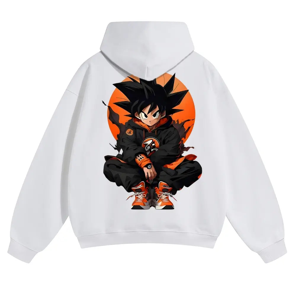 Dragon Ball DBZ Viral Anime Graphic Hoodie! Unisex 90s Retro Pullover - Funny Cartoon Streetwear Hoodies - Cozy Fleece Gift For Him Casual Cotton