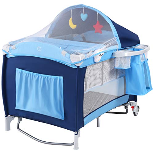 Costzon Playard Reversible Changer Bassinet